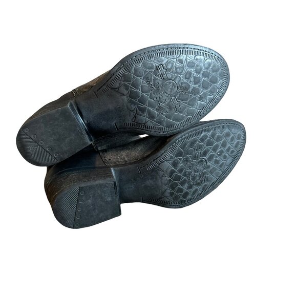 Circle G Ankle Booties Dark Grey Zipper Detail Boots Leather Size 6.5 Women's - Picture 6 of 12